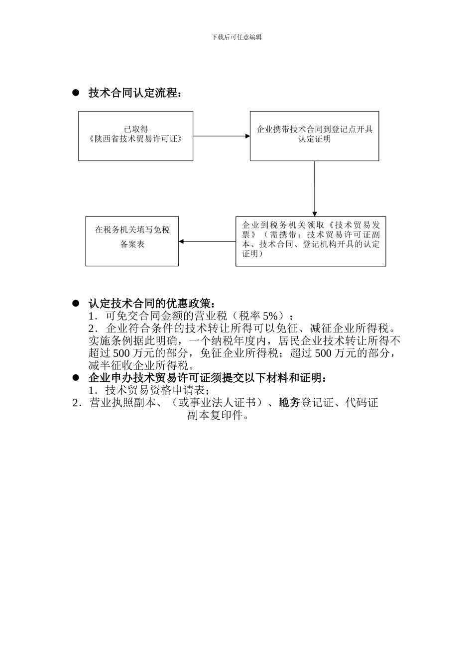 咸阳市技术贸易合同登记表_第2页