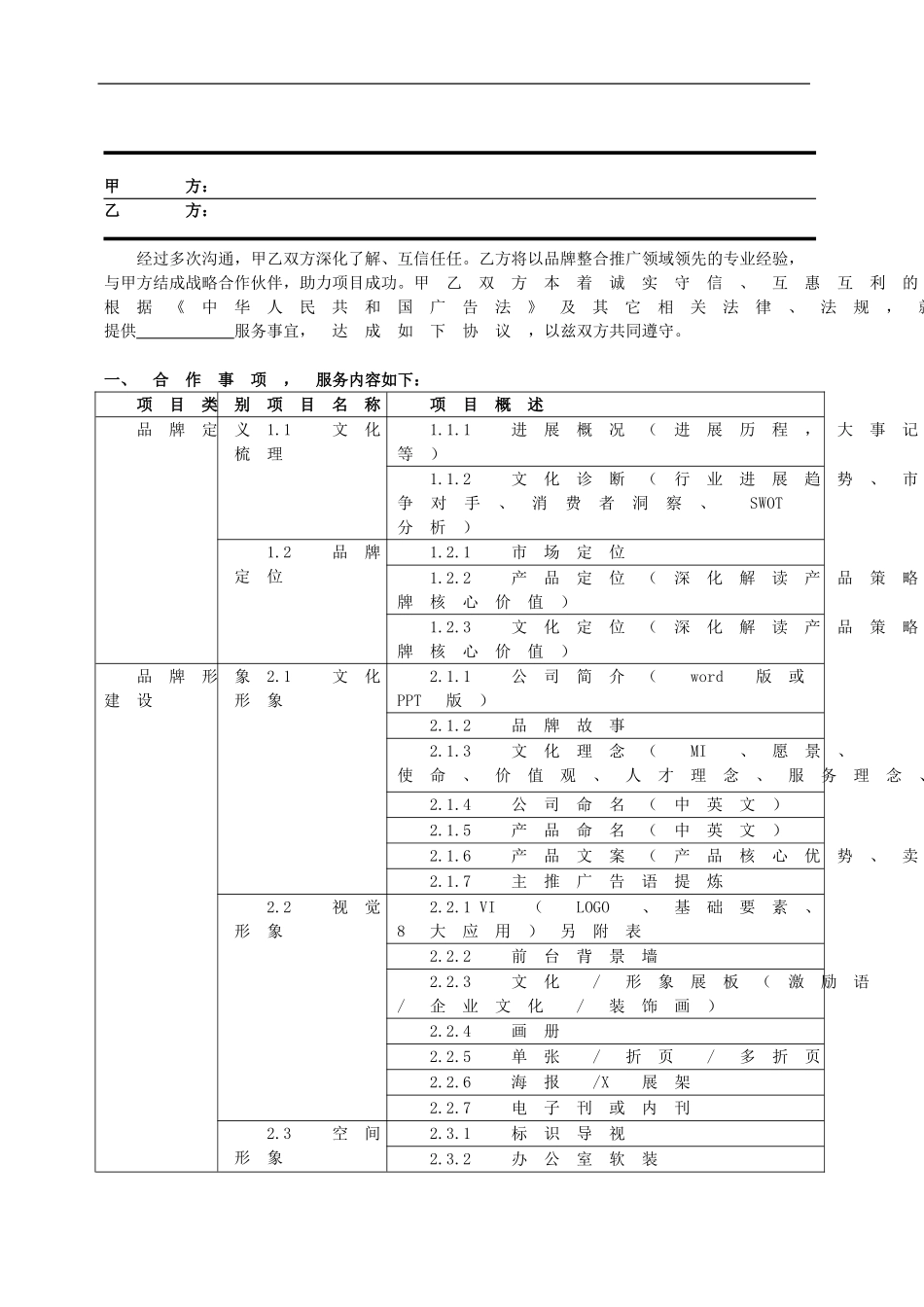 品牌服务合同范本_第2页