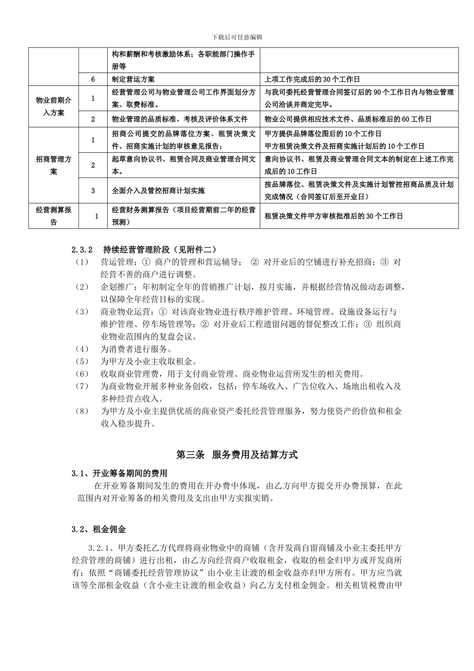 商业委托经营管理合同_第3页