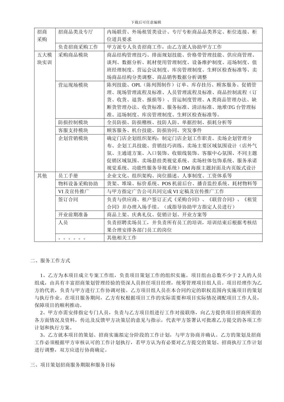 商业项目策划招商代理服务合同_第2页