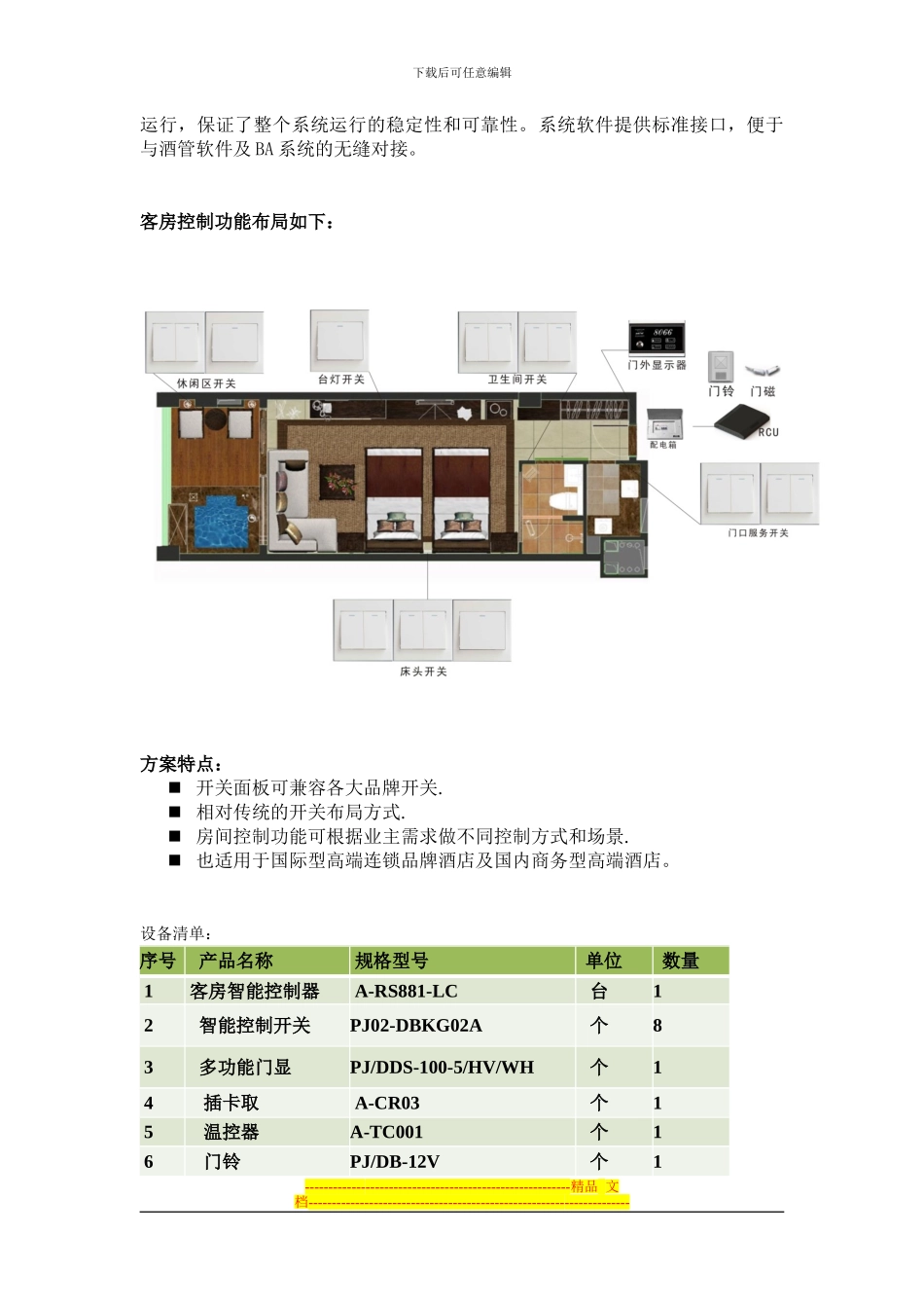 商务酒店智能客控系统方案_第2页
