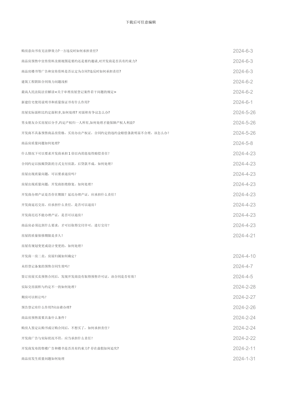 商品房买卖合同纠纷常见问题200问_第3页