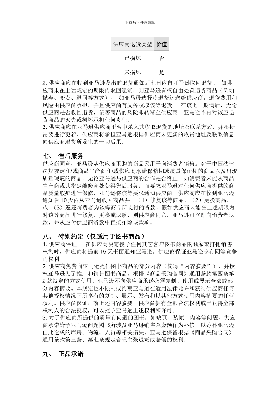 商品采购合同》商务条款_第3页