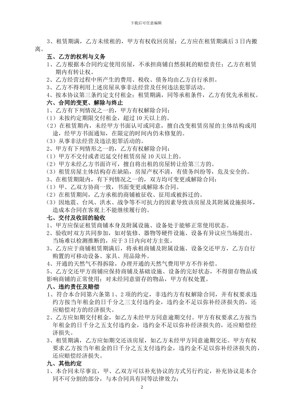 商铺出租合同订_第2页
