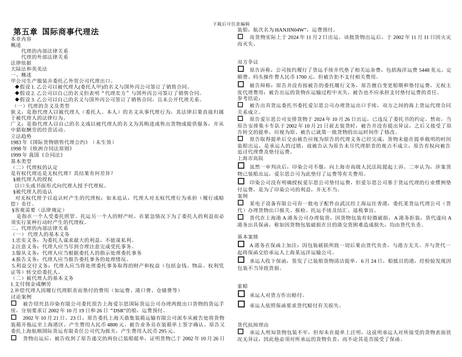 国际商事代理法_第1页
