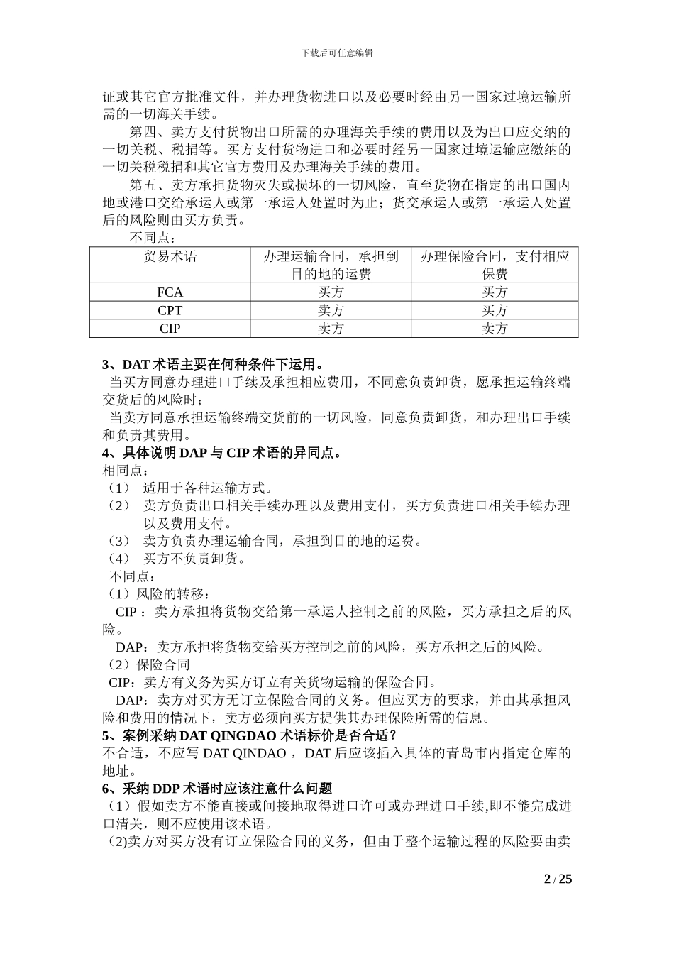 国际贸易实务黎孝先王健课后答案_第2页