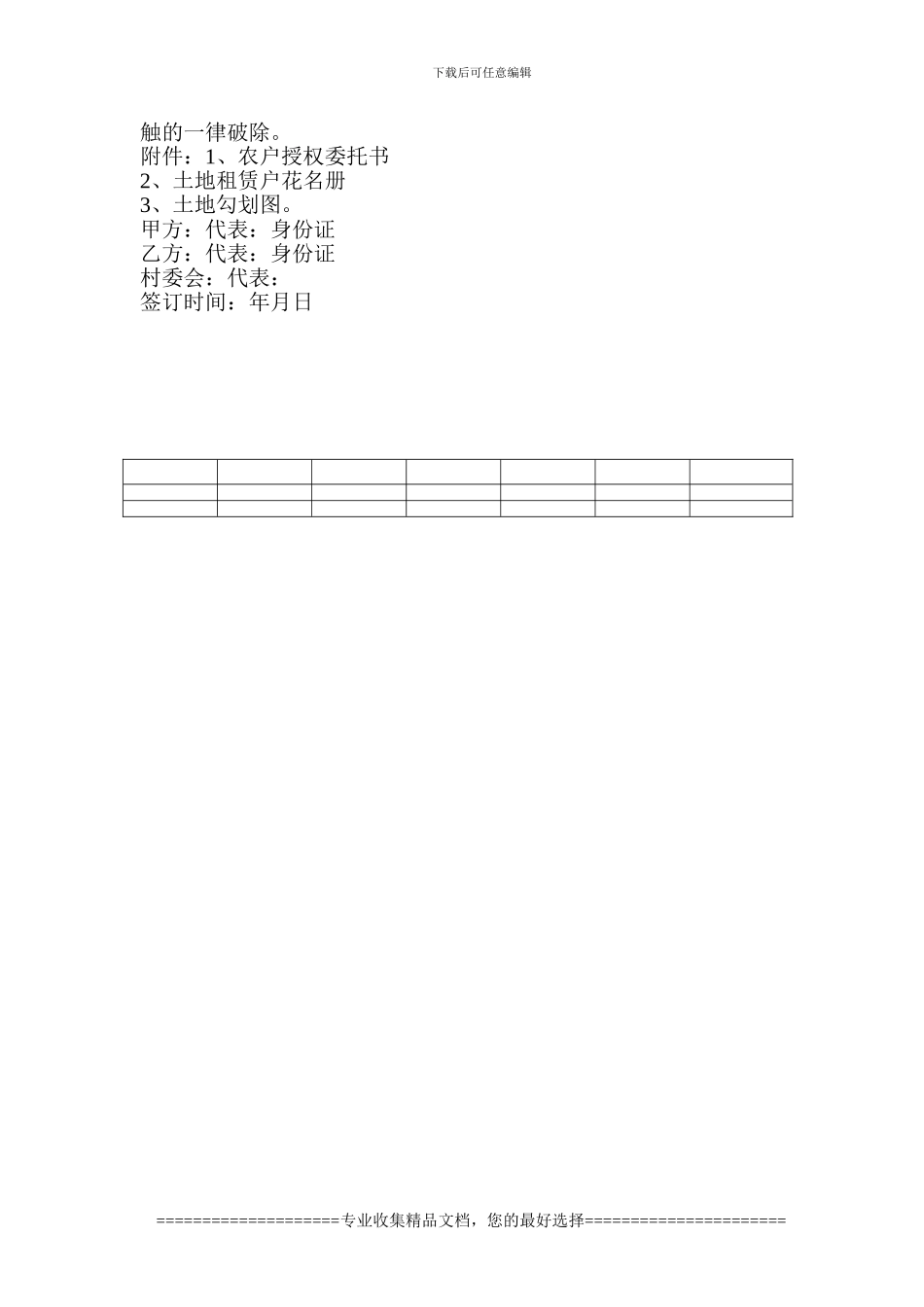 土地租赁协议书范本_第3页