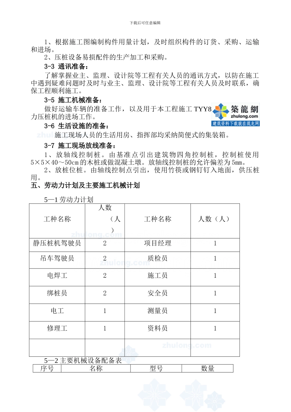 在建小区静压管桩施工方案_第3页