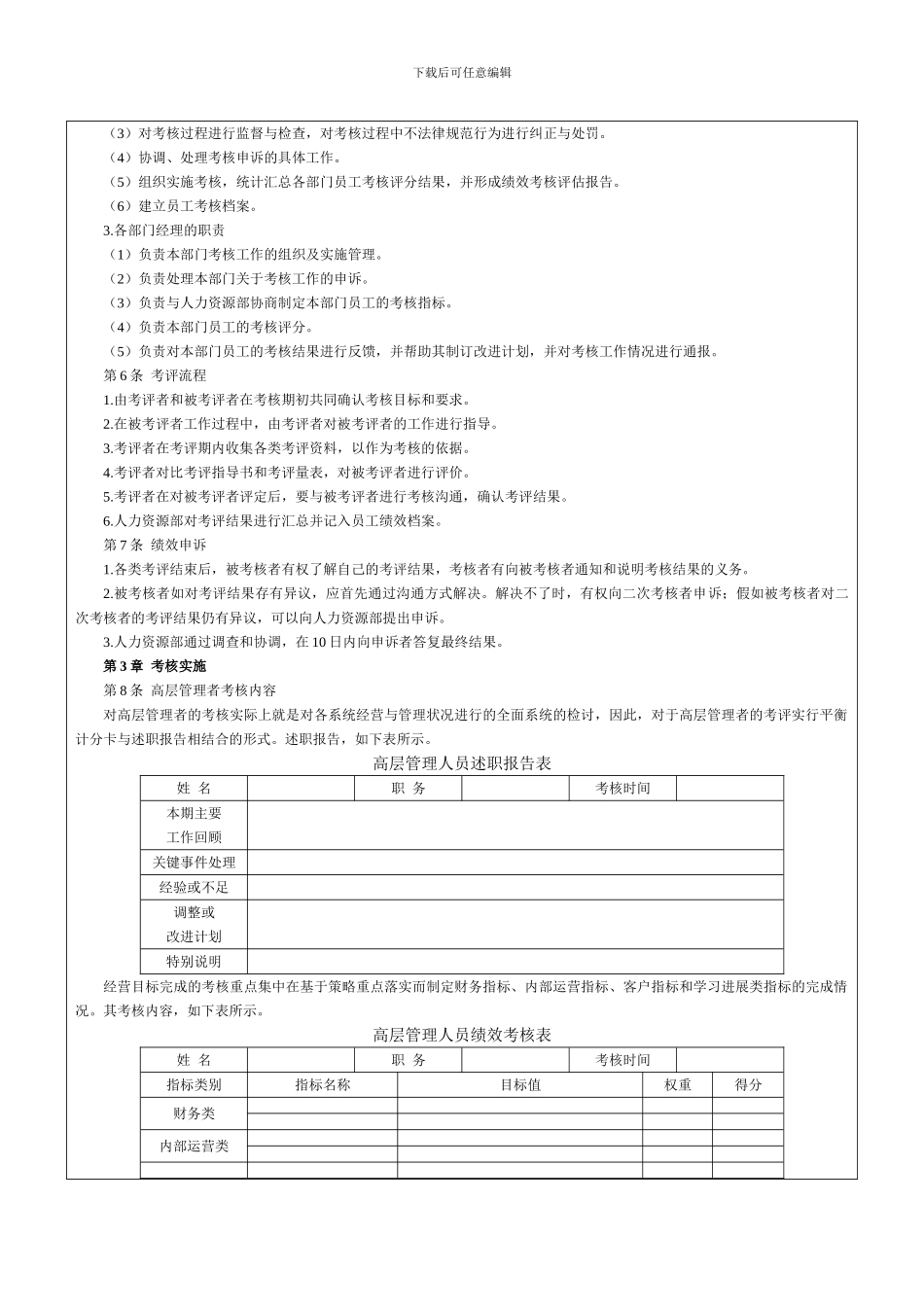 地产企业绩效考核管理制度-范本_第2页