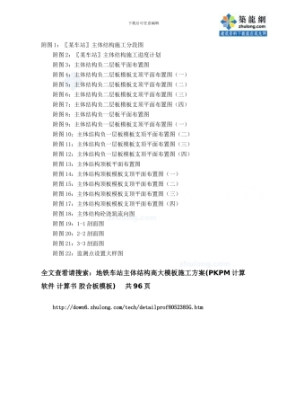 地铁车站主体结构高大模板施工方案-secret