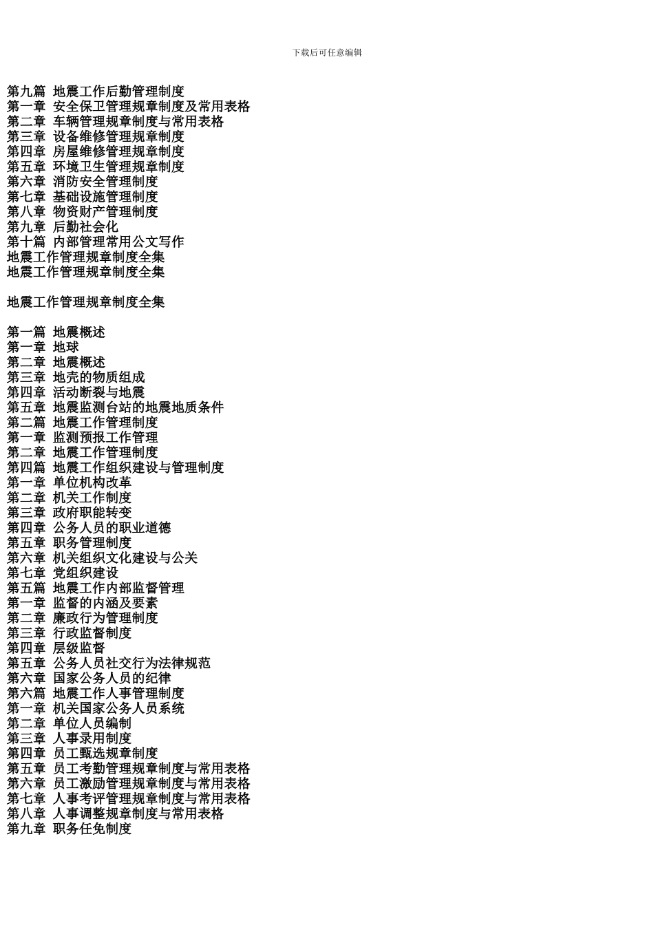 地震工作管理规章制度全集_第3页
