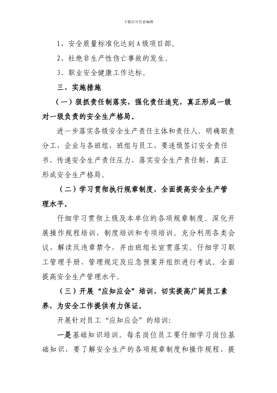 地面企业2024年安全质量标准化工作计划._第2页