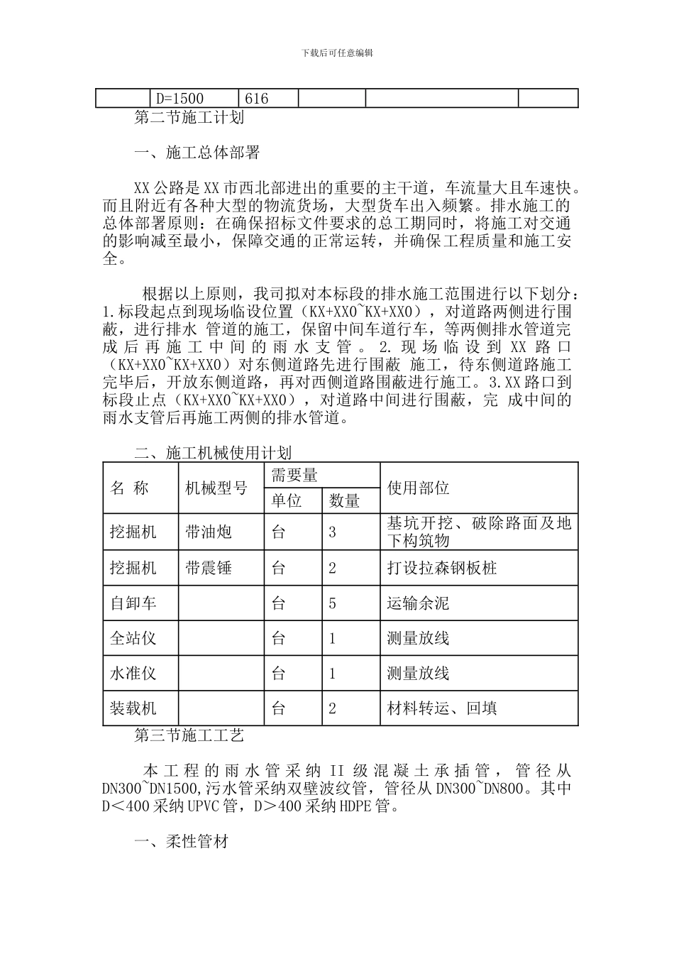 地面道路改造工程排水施工方案_第2页