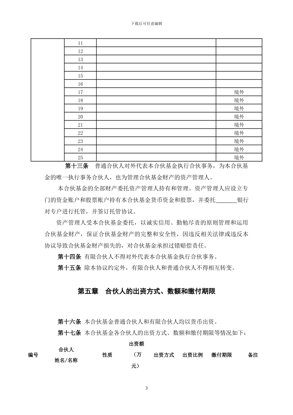 基金合作协议_第3页