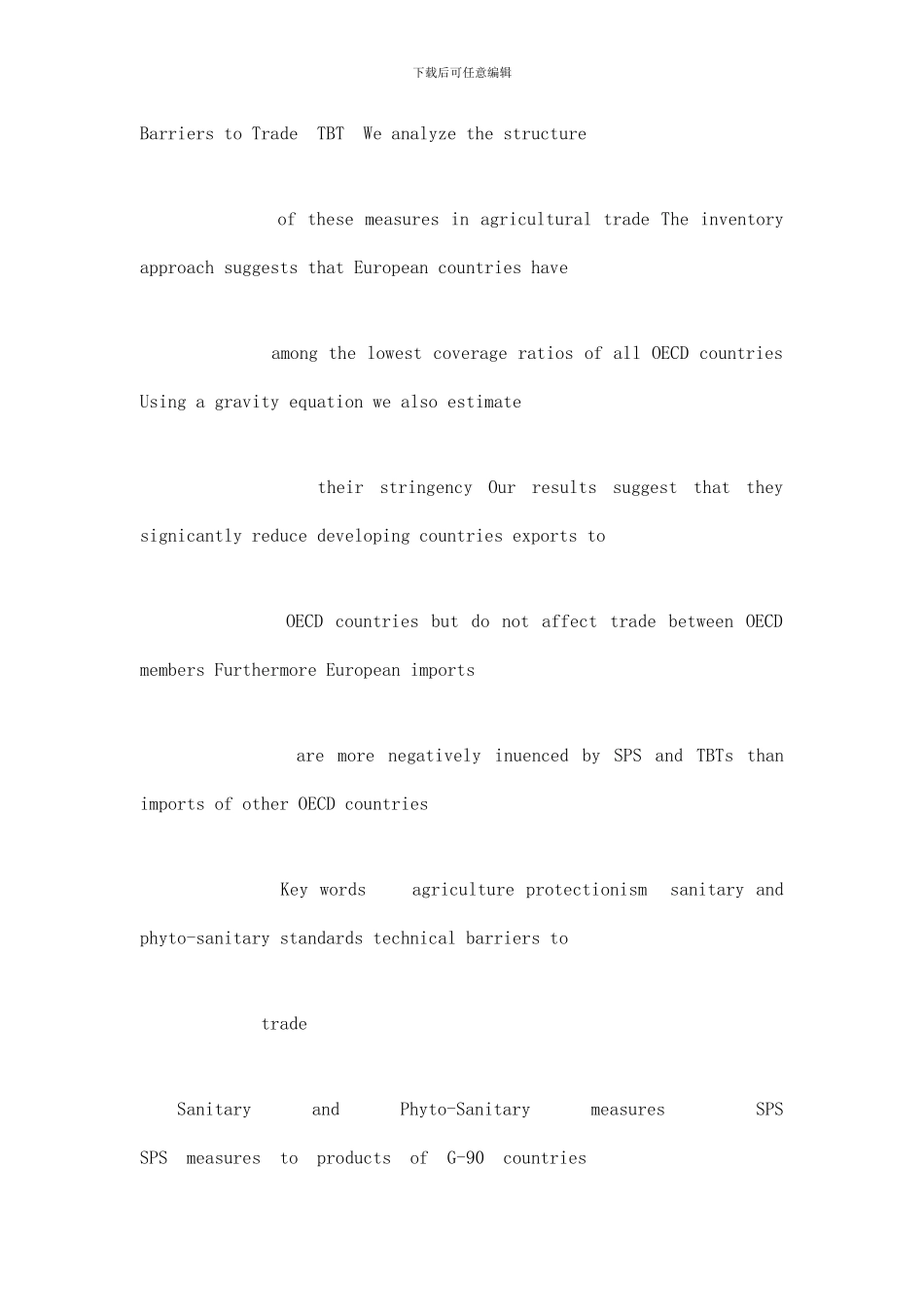 外文翻译原文--对农业影响的法规贸易：源于SPS和TBT协议的证据_第2页