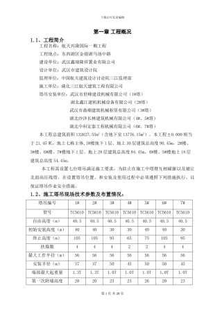 多塔作业施工方案(评审)