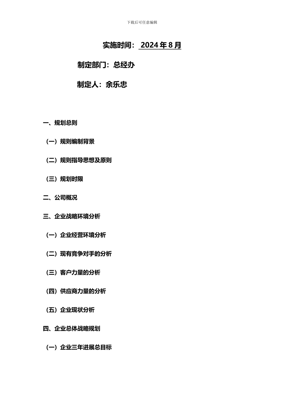 大一新公司战略计划_第2页