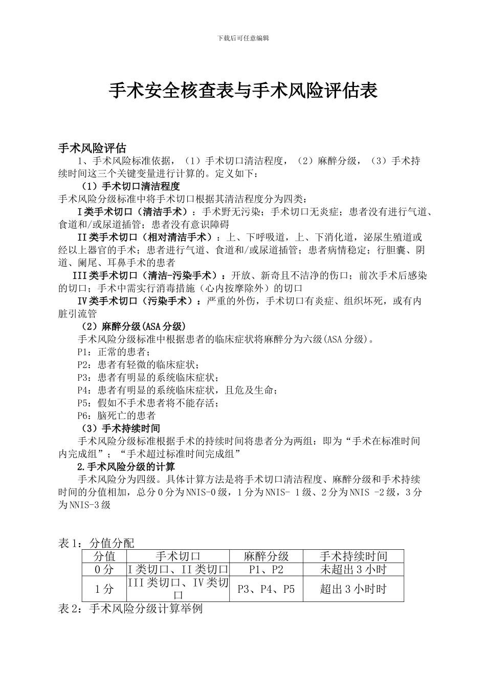 大南街病区手术安全核查与手术风险评估制度与流程_第3页