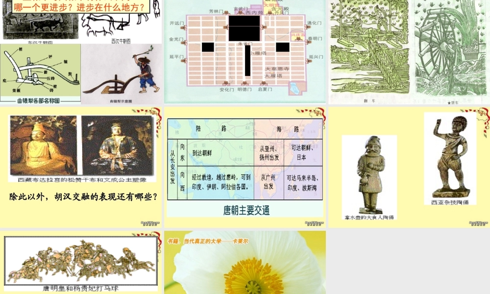 七年级历史盛唐气象课件 人教版 课件