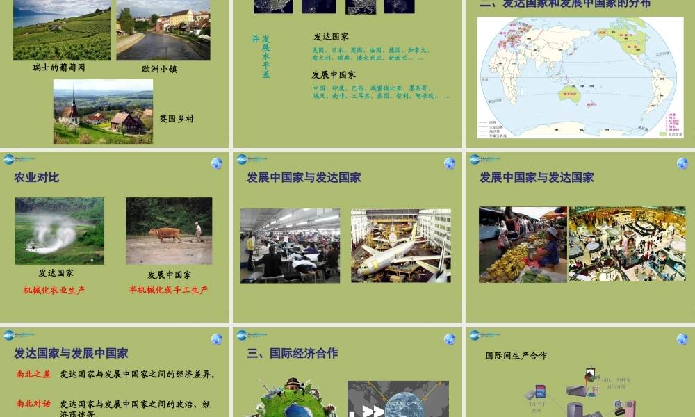 七年级地理上册 第5章 发展与合作课件 新人教版 课件