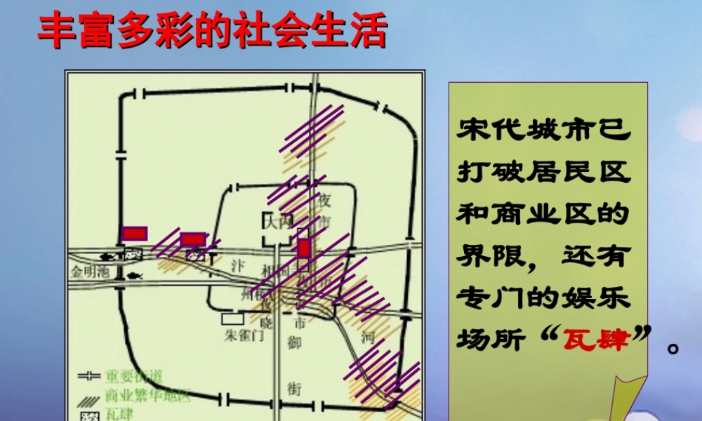 七年级历史下册 第11课 宋元时期的城市生活 丰富多彩的社会生活素材 川教版 素材