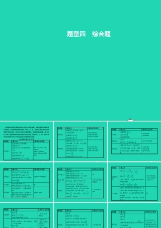 中考物理 题型四 综合题课件