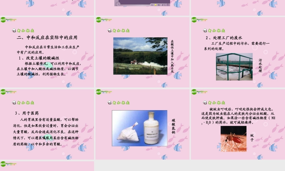 九年级化学 第十一单元酸和碱 课题2 酸和碱之间会发生什么反应课件 人教五四制版 课件