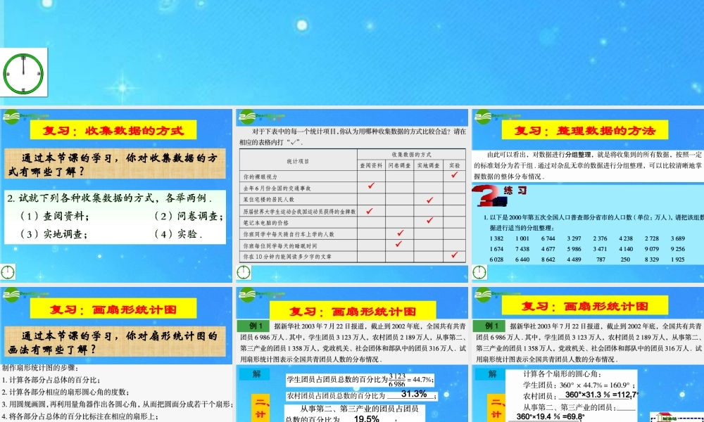 七年级数学上册 §4 回顾与思考课件 青岛版 课件