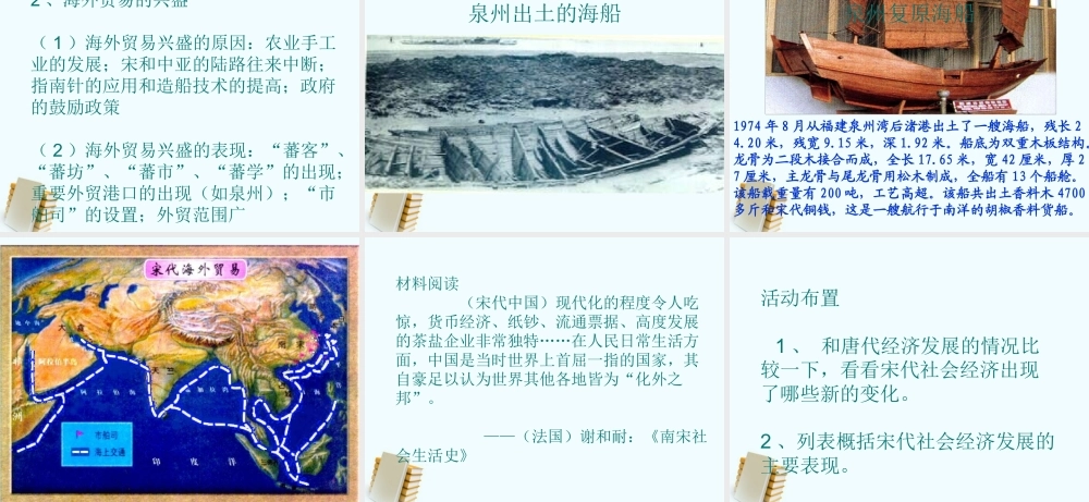 七年级历史下册 2.12(经济发展与重心南移)课件 北师大版 课件