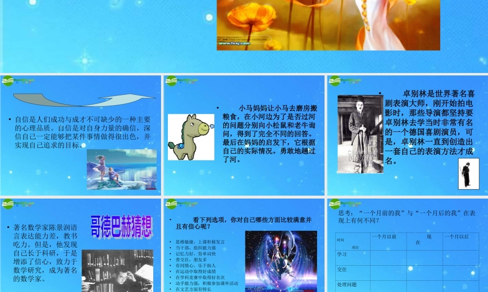 七年级政治下册 1-2-3 唱响自信之歌课件 人教新课标版 课件