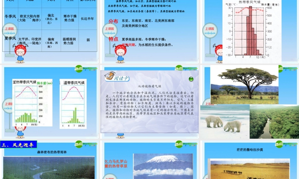 七年级历史与社会上册 第二课第二课 自然环境(2)课件 人教新课标版 课件