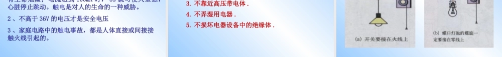 HKWL091403家庭用电 山东省济宁市08年九年级物理全册第十四章第三节 家庭用电课件沪科版