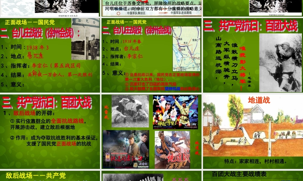 1015年八年级历史上册 第15课 国共合作抗日课件 川教版 课件