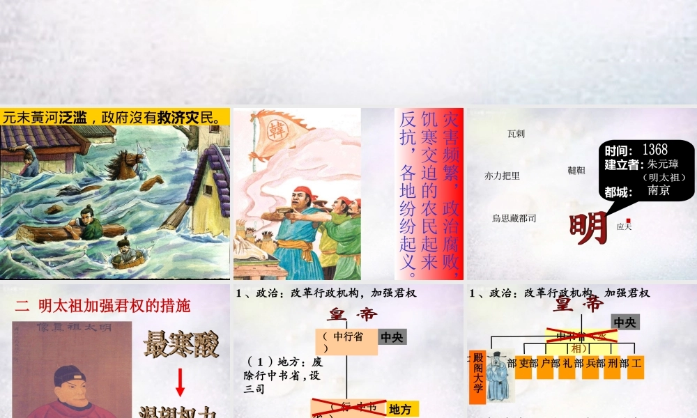 七年级历史下册 第三单元 第15课 明朝君权的加强课件 新人教版 课件