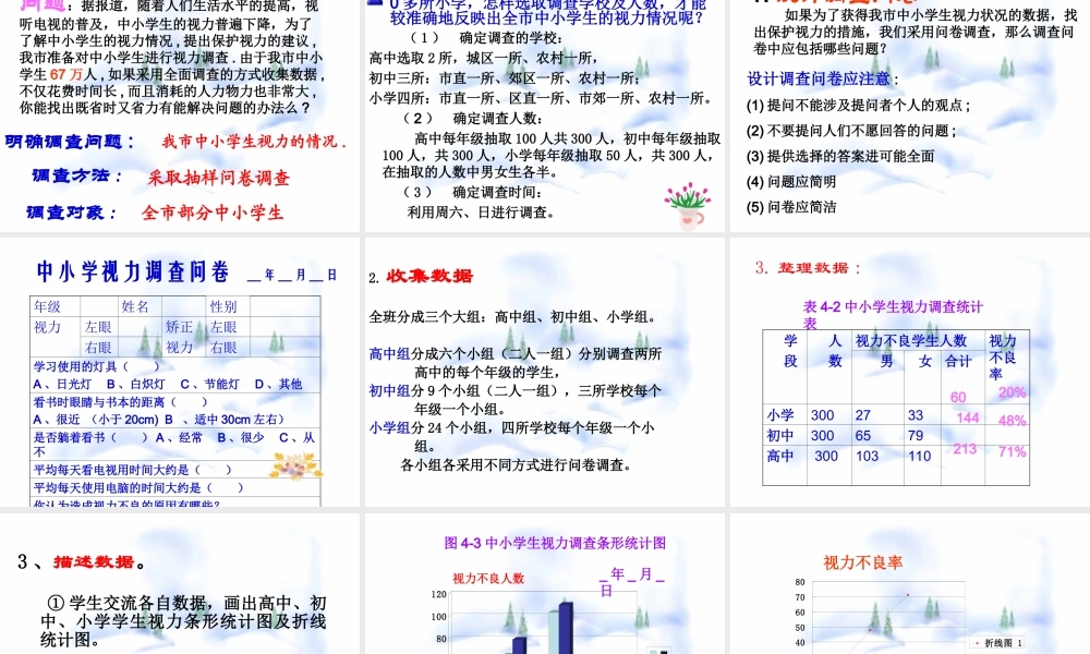 12.1  普查与抽样调查 七年级第十二章  数据在我们周围全套课件 苏科版
