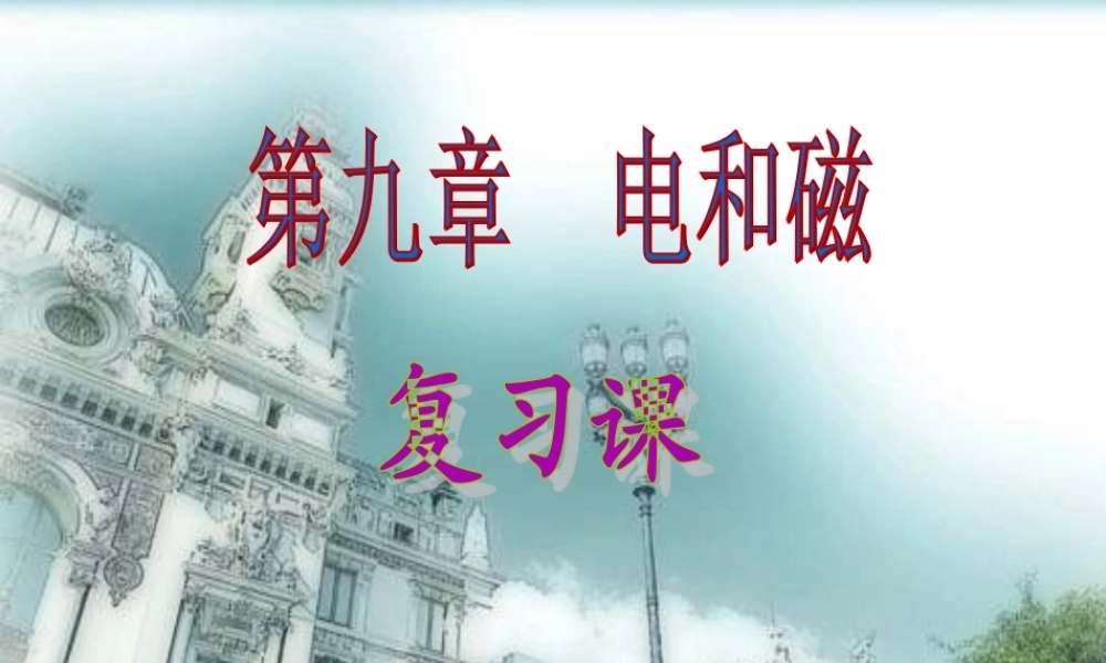中考物理第一轮复习课件 电与磁 人教新课标版  课件