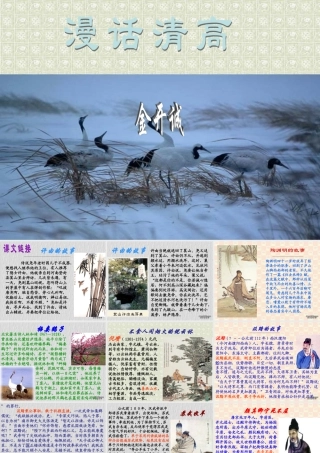 10 高二语文漫话清高 教学课件集二 人教版 高二语文漫话清高 教学课件集二 人教版