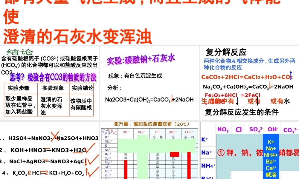 九年级化学 (62 二氧化碳制取的研究)课件1人教版 课件