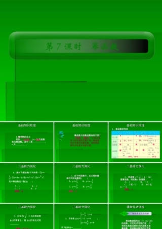 2章7课时 高三数学高考一轮课件-数学优化方案(理科)--第二章 幂函数人教A版 高三数学高考一轮课件-数学优化方案(理科)--第二章 幂函数人教A版