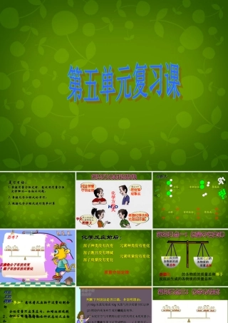 九年级化学上册 第五单元 化学方程式复习课件1 (新版)新人教版 课件