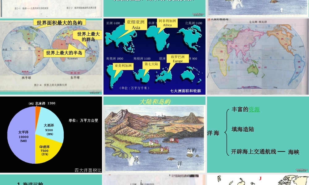 七年级历史大洲和大洋课件 人教版 课件