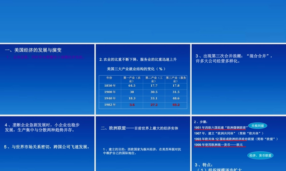 九年级历史下册 416(主要资本主义国家的发展变化)课件 华东师大版 课件