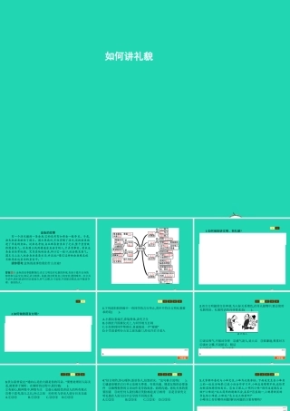 七年级政治上册 第3单元 待人接物须明理 第6课 礼貌待人 第2框 如何讲礼貌课件 北师大版 课件