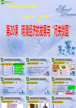 七年级历史下册 第清经济的发展与 闭关锁国 课件 人教新课标版 课件
