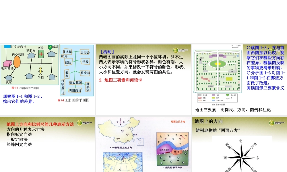 七年级历史与社会上册 第一单元第一课我的家在哪里课件 人教版 课件