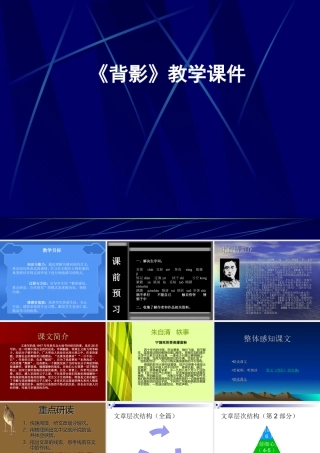 (背影)教学课件1 八年级语文上册第二单元(背影)课件7套人教版 八年级语文上册第二单元(背影)课件7套人教版