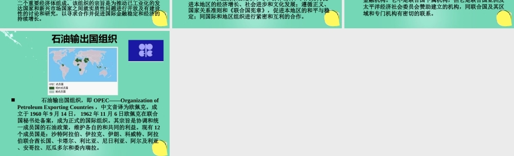 七年级地理上册 第七章 发展与合作——经济全球化 世界经济组织课件 晋教版 课件