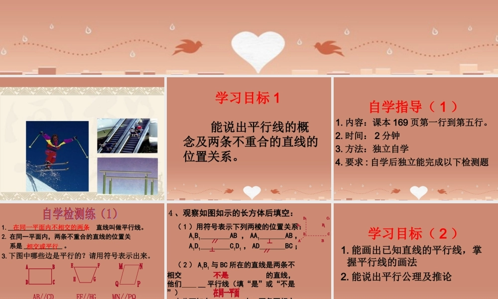 七年级数学上册 5.2.1 平行线课件 (新版)华东师大版 课件