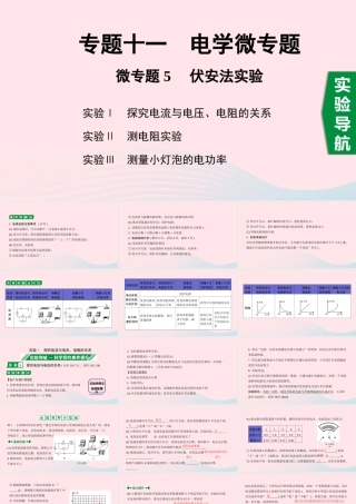 中考物理一轮复习 专题十一 电学微专题 微专题5 伏安法实验课件