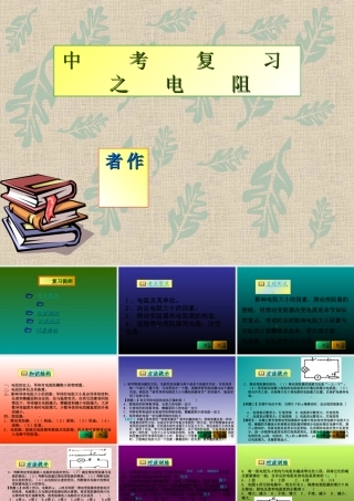中考物理复习 电阻课件 人教新课标版 课件
